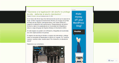 Desktop Screenshot of despenalizaciondelaborto.wordpress.com