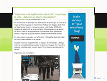 Tablet Screenshot of despenalizaciondelaborto.wordpress.com