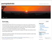 Tablet Screenshot of pearlsglobalindia.wordpress.com