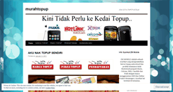 Desktop Screenshot of murahtopup.wordpress.com