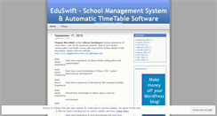 Desktop Screenshot of eduswift.wordpress.com