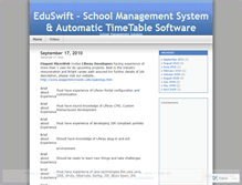 Tablet Screenshot of eduswift.wordpress.com