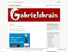 Tablet Screenshot of gabrielsbrain.wordpress.com