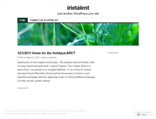 Tablet Screenshot of irietalent.wordpress.com