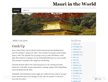 Tablet Screenshot of maurimoii.wordpress.com