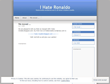 Tablet Screenshot of ihateronaldo.wordpress.com