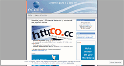 Desktop Screenshot of econetdominios.wordpress.com