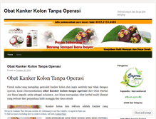 Tablet Screenshot of obatkankerkolon92.wordpress.com
