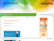 Tablet Screenshot of neoeducacion.wordpress.com