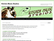 Tablet Screenshot of kitchenmusicstudios.wordpress.com