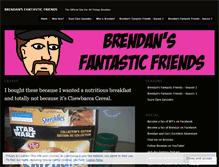 Tablet Screenshot of brendansfantasticfriends.wordpress.com