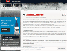 Tablet Screenshot of gorillaadmin.wordpress.com