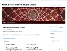 Tablet Screenshot of barkerpiano.wordpress.com