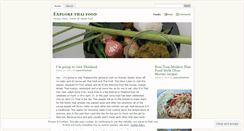 Desktop Screenshot of explorethaifood.wordpress.com