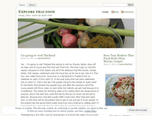 Tablet Screenshot of explorethaifood.wordpress.com