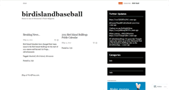 Desktop Screenshot of birdislandbaseball.wordpress.com