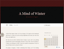 Tablet Screenshot of amindofwinter.wordpress.com