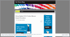 Desktop Screenshot of herkonu.wordpress.com