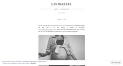 Desktop Screenshot of lavidaesta.wordpress.com