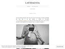 Tablet Screenshot of lavidaesta.wordpress.com