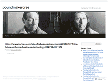 Tablet Screenshot of poundmakercree.wordpress.com