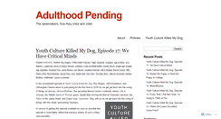 Desktop Screenshot of adulthoodpending.wordpress.com