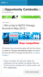 Mobile Screenshot of opportunitycambodia.wordpress.com