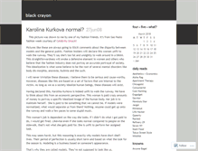 Tablet Screenshot of blackcrayon.wordpress.com