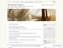 Tablet Screenshot of docrogerswrites.wordpress.com