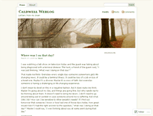 Tablet Screenshot of caldwellnet.wordpress.com