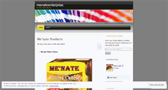 Desktop Screenshot of menateenterprise.wordpress.com