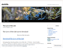 Tablet Screenshot of dohilife.wordpress.com