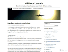 Tablet Screenshot of 48hrlaunch.wordpress.com