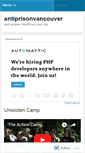 Mobile Screenshot of antiprisonvancouver.wordpress.com