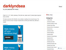 Tablet Screenshot of darklyndsea.wordpress.com