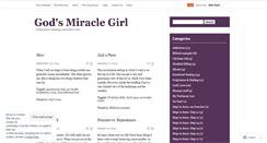 Desktop Screenshot of godsmiraclegirl.wordpress.com