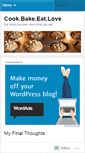 Mobile Screenshot of cookbakeeatlove.wordpress.com