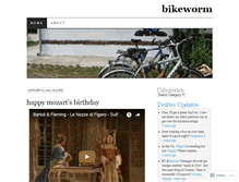 Tablet Screenshot of bikeworm.wordpress.com