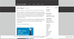 Desktop Screenshot of lifeofapremed.wordpress.com