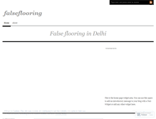 Tablet Screenshot of falseflooring.wordpress.com