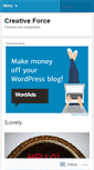 Mobile Screenshot of creativeforceblog.wordpress.com