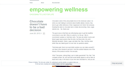 Desktop Screenshot of mywellnesschoice.wordpress.com