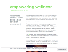 Tablet Screenshot of mywellnesschoice.wordpress.com