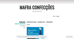 Desktop Screenshot of lojamafra.wordpress.com