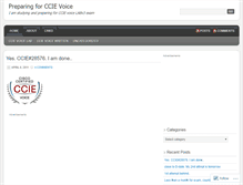 Tablet Screenshot of ccie4voice.wordpress.com