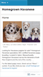 Mobile Screenshot of homegrownhavanese.wordpress.com