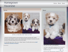 Tablet Screenshot of homegrownhavanese.wordpress.com