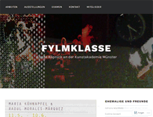 Tablet Screenshot of fylmklasse.wordpress.com