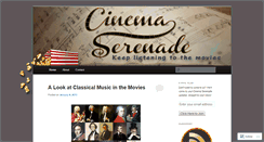 Desktop Screenshot of cinemaserenade.wordpress.com