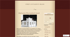 Desktop Screenshot of chefluciano.wordpress.com